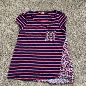 GUC Red Triangle floral striped top
